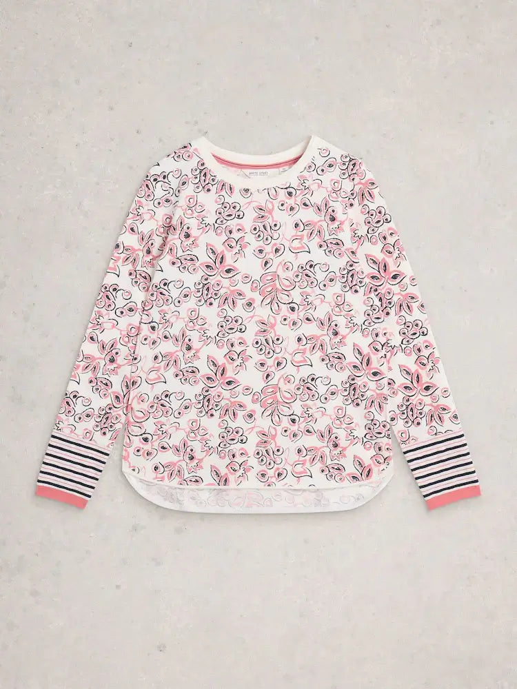 Graphic print sweater