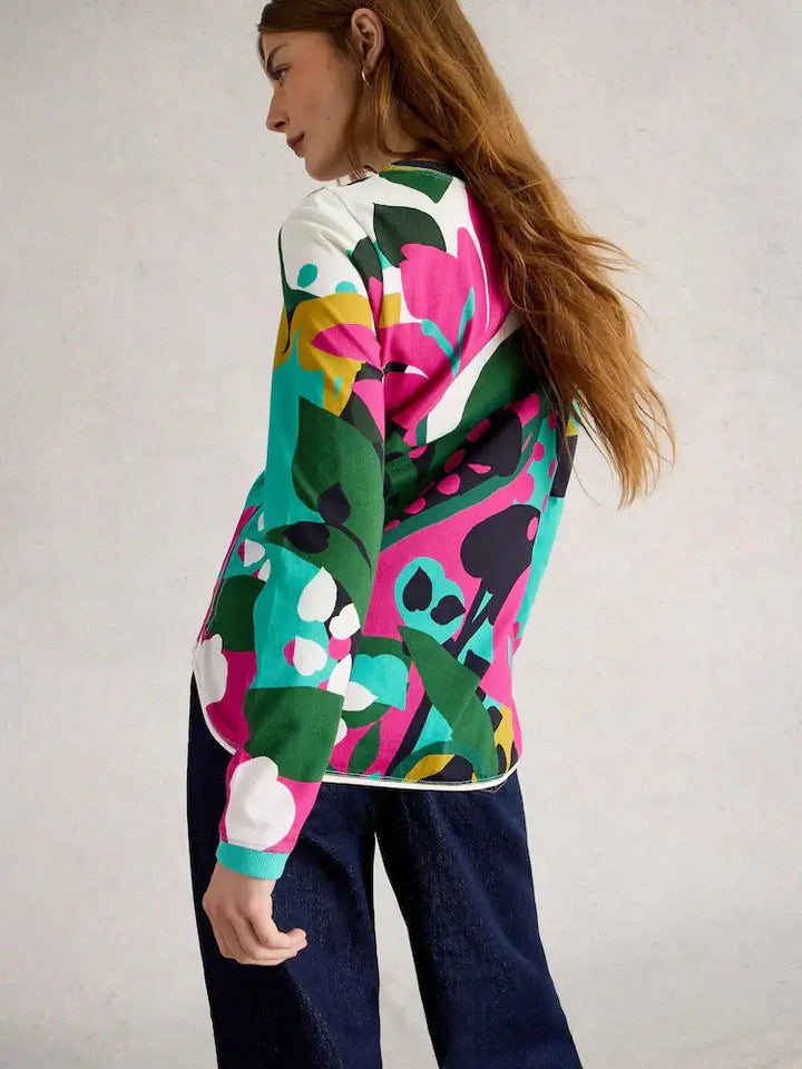 Graphic print sweater