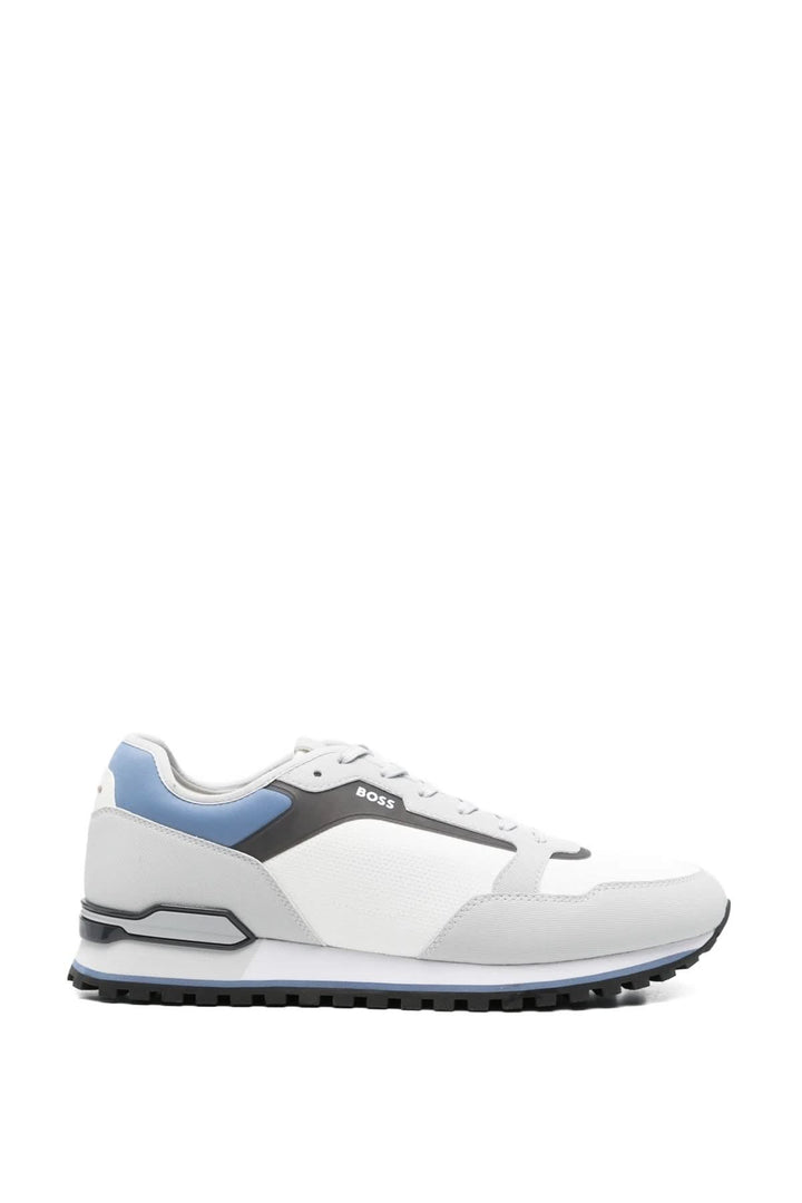 Chassure sportive Parkour, sneaker moderne à panneaux avec semelle crantée, style urbain, confort et adhérence quotidiens.