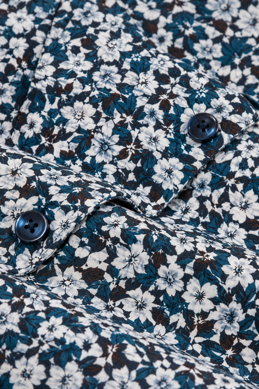 Chemise sport imprimée mosaïque florale