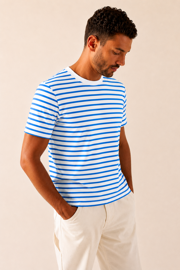 T-shirt rayé en coton