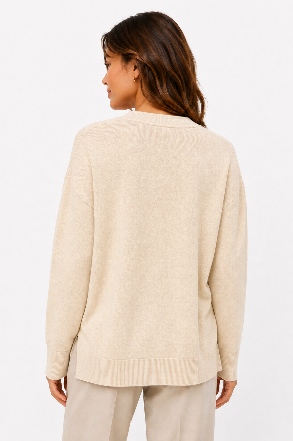 Charlin V-neck knit sweater 