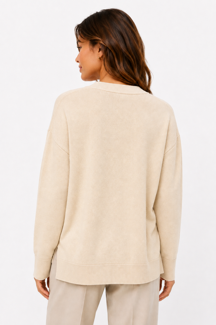 Charlin V-neck knit sweater 