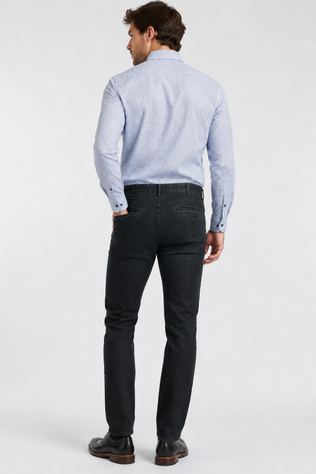 Stretch denim pants