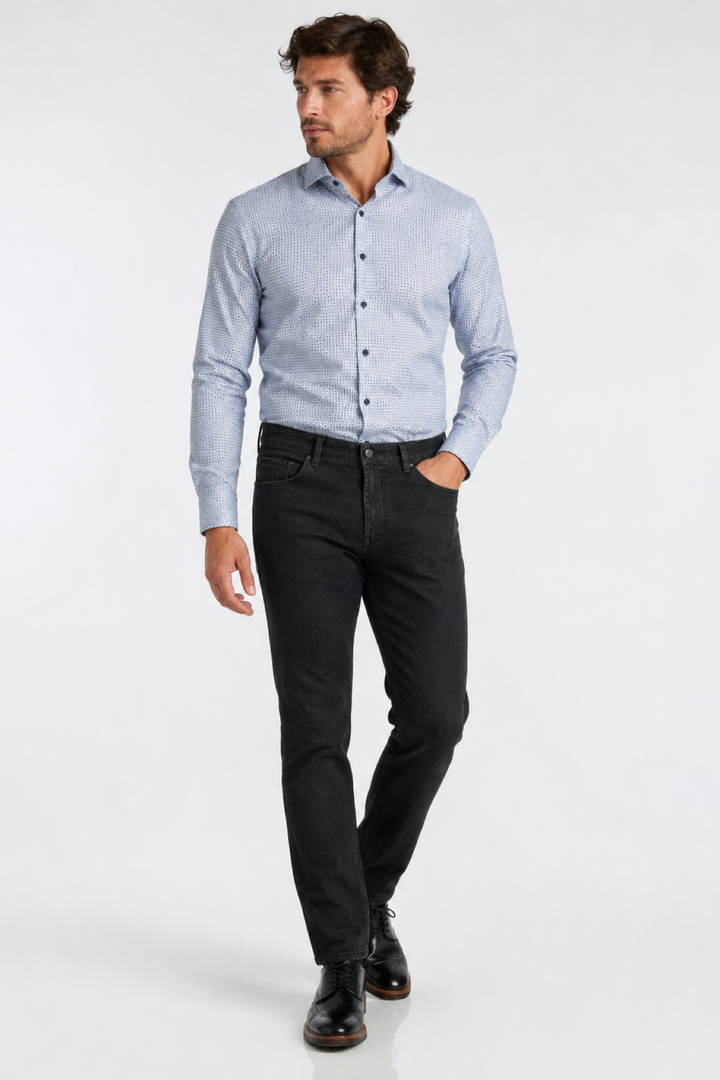 Stretch denim pants