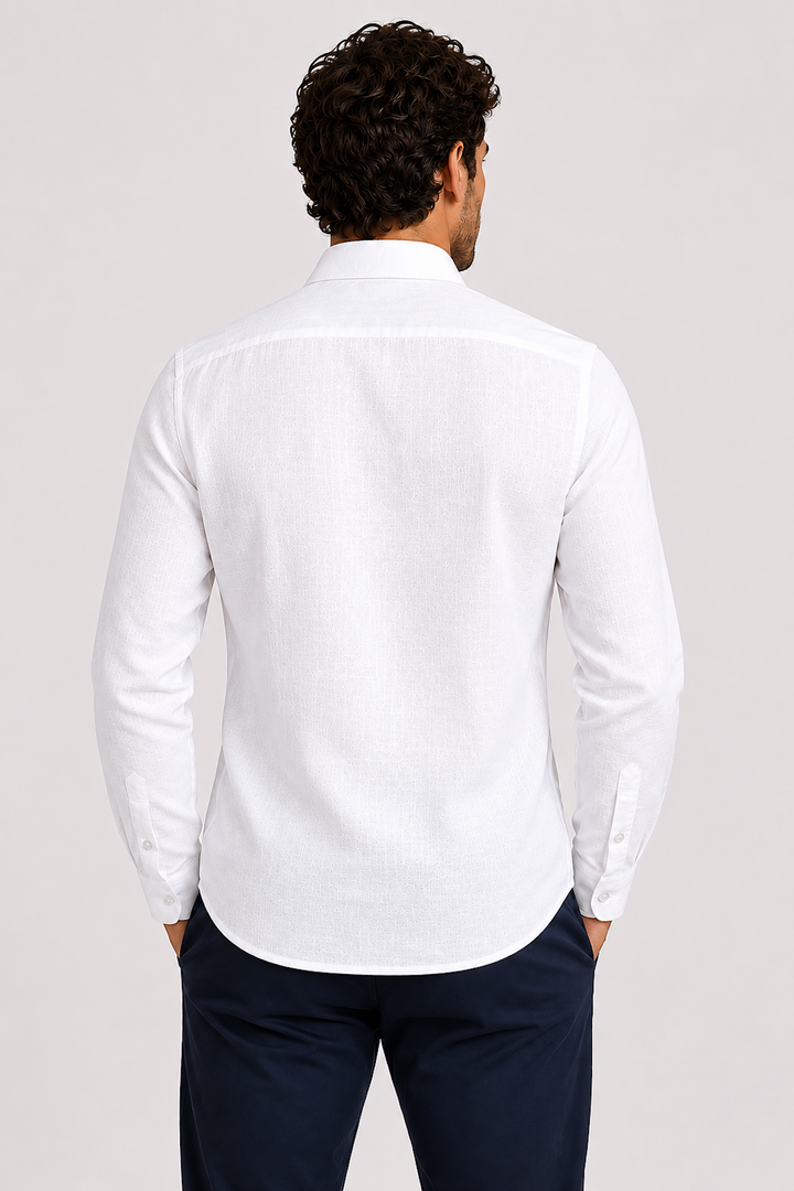 Chemise sport effet lin