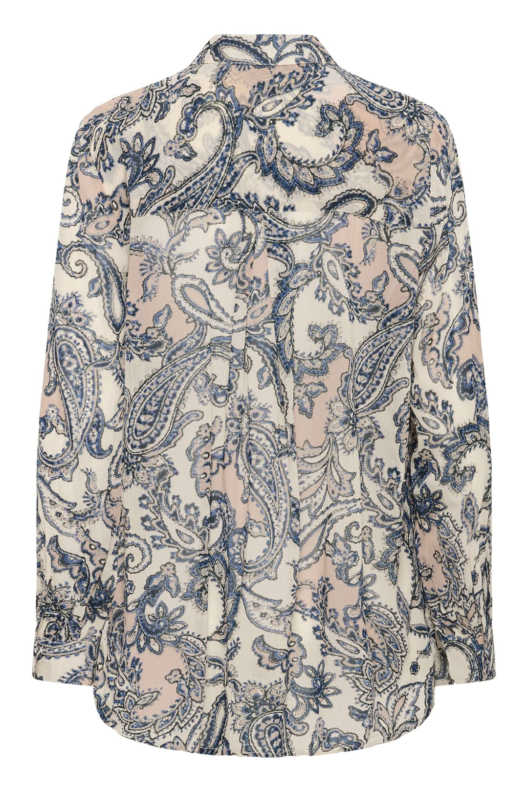 Chemise Bea avec motif paisley inspiré, coupe droite confortable, col classique, polyvalente et élégante pour un look soigné.