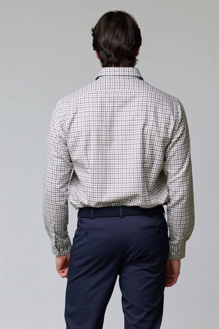 Mini gingham flannel shirt