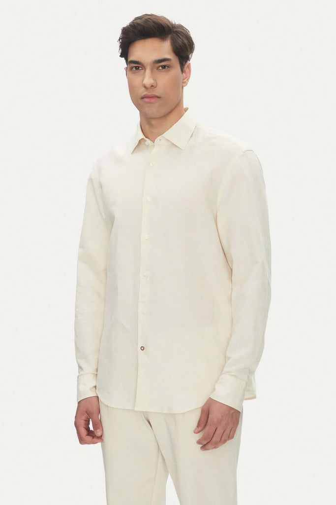 Chemise en lin et coton Hugo boss pour homme Valérie Simon