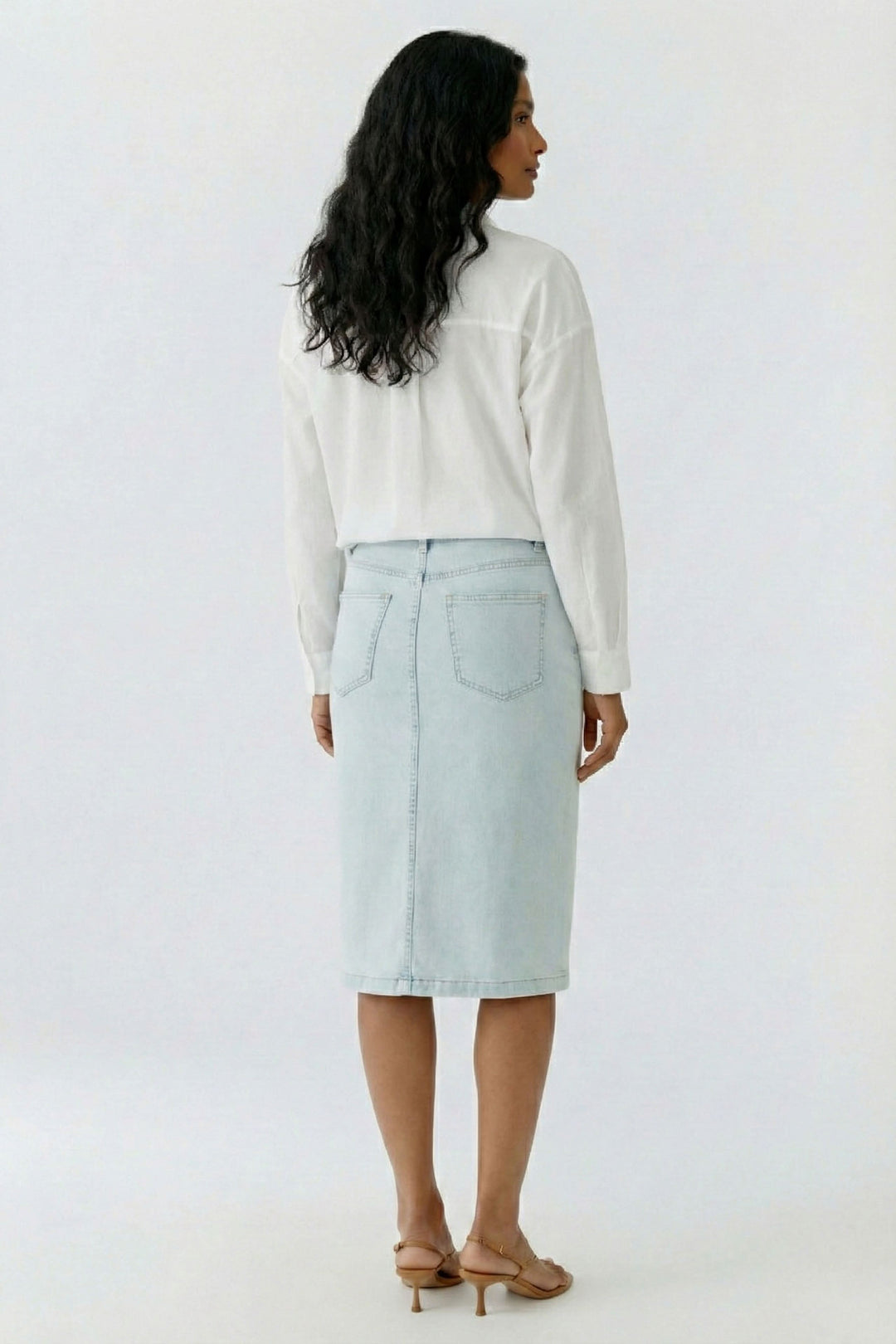 Chemise fluide avec broderie
