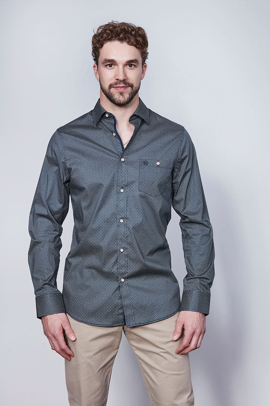 Shirt with subtle print
