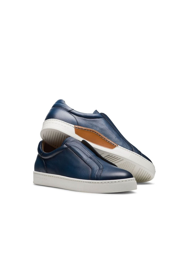 Espadrille gasol en cuir sans lacets avec semelle Ottawa, vue latérale élégante pour un confort moderne.