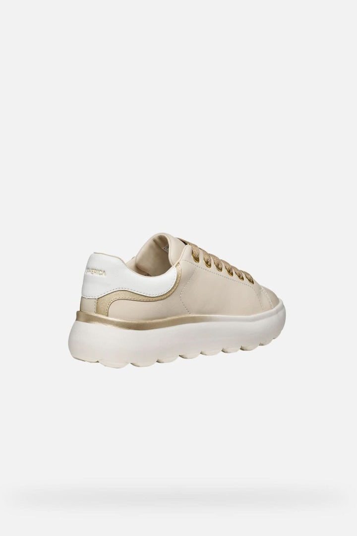 Espadrilles Spherica™ EC4.1 en cuir nappa beige avec technologie Spherica™ pour un confort optimal.