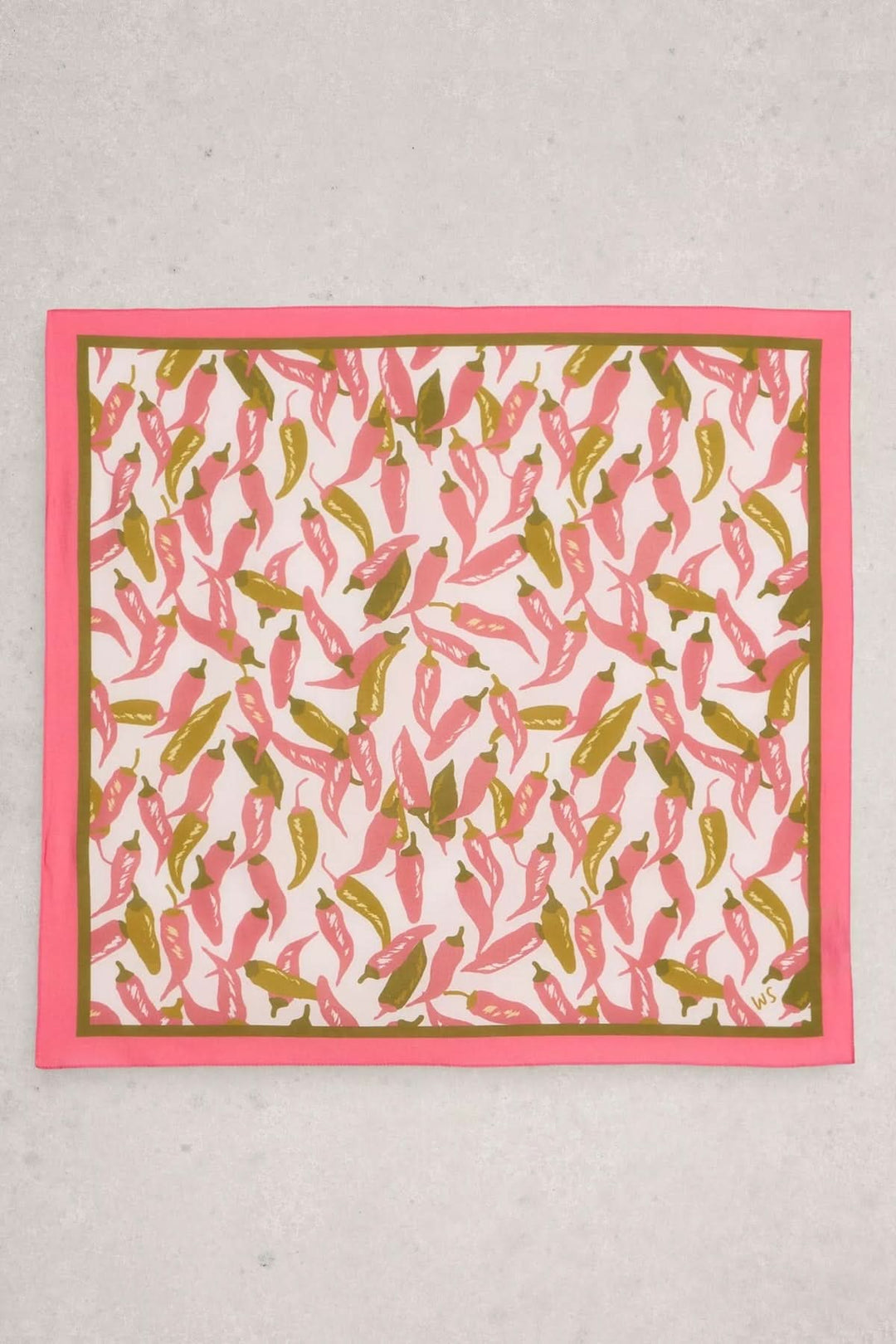 Foulard Ellie imprimé motif piments