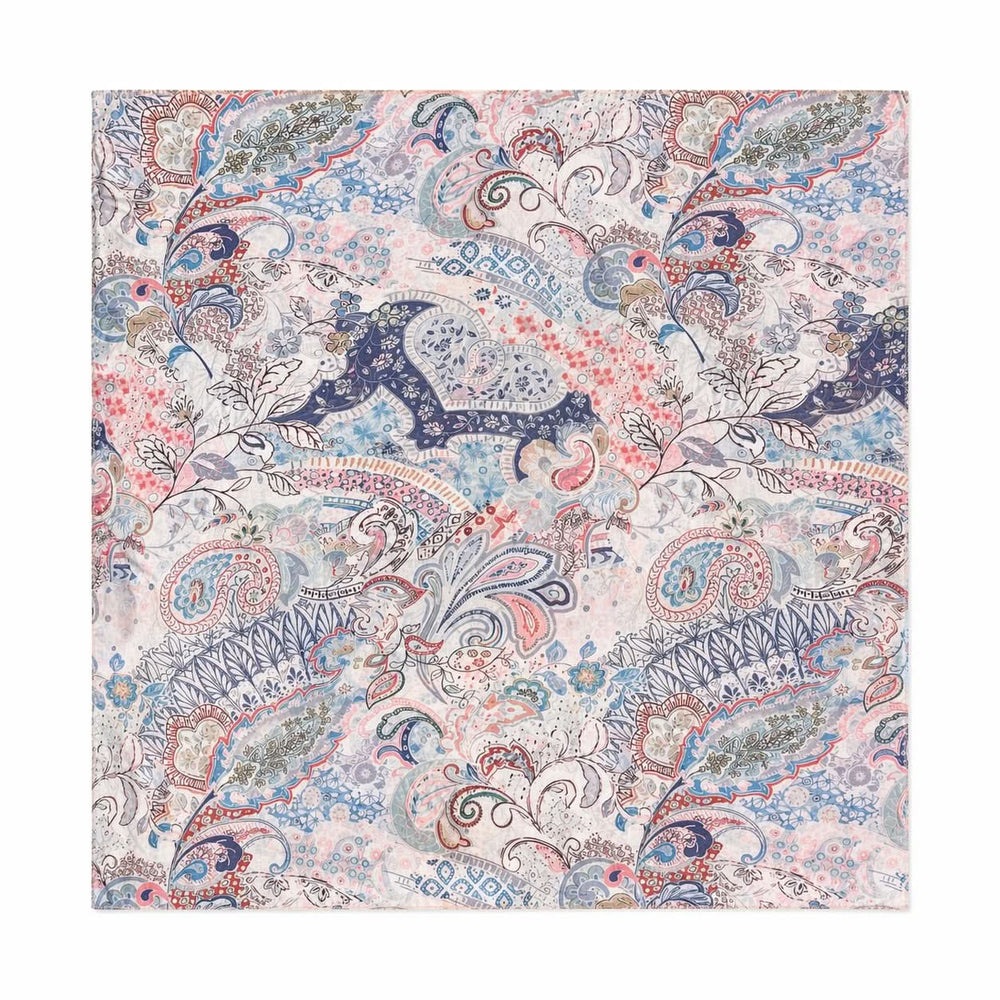 Foulard long imprimé avec motif cachemire délicat, léger et fluide, format rectangulaire avec finitions franges, 70 x 180 cm.