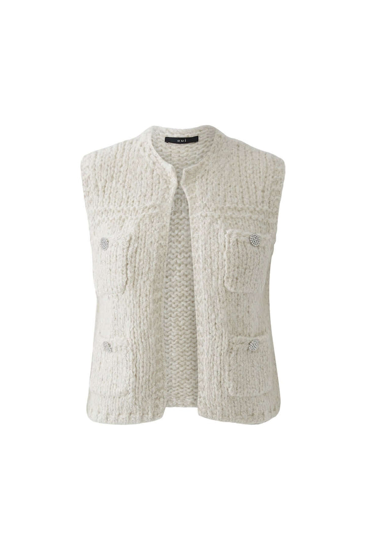 Haut sans manches en maille doux et élégant, parfait pour un style moderne en toute saison.