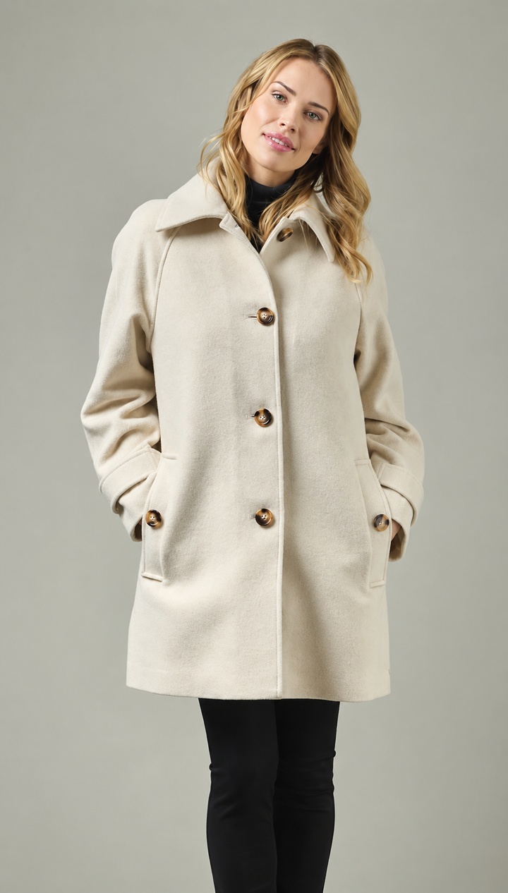 Manteau mi-long à boutons