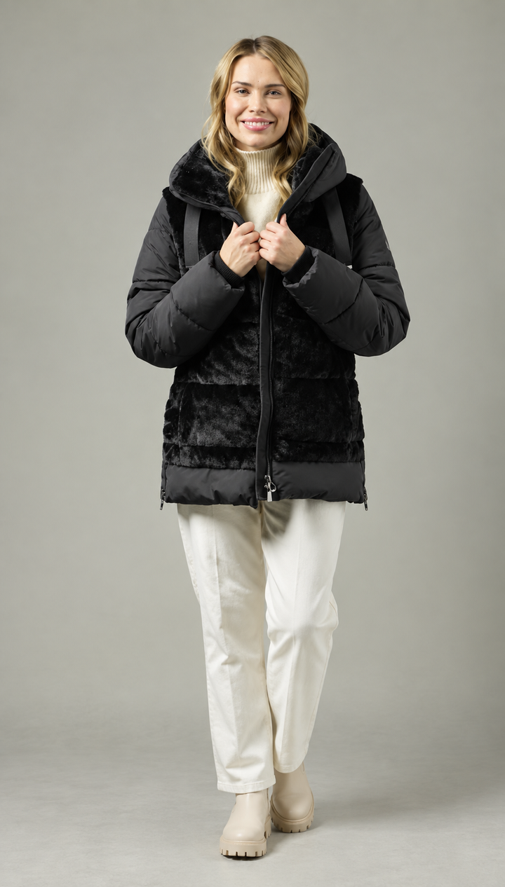 Manteau matelassé à capuchon