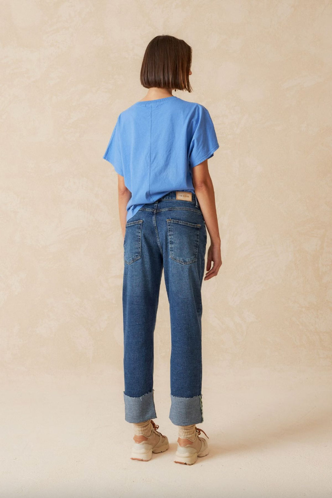 Rolled hem jeans