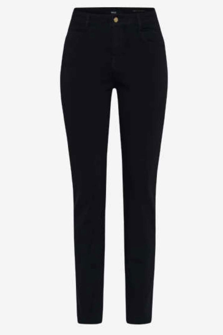 Jeans classique Shakira, skinny noir, coupe slim, poches élaborées, qualité X-Fit élastique pour liberté de mouvement.