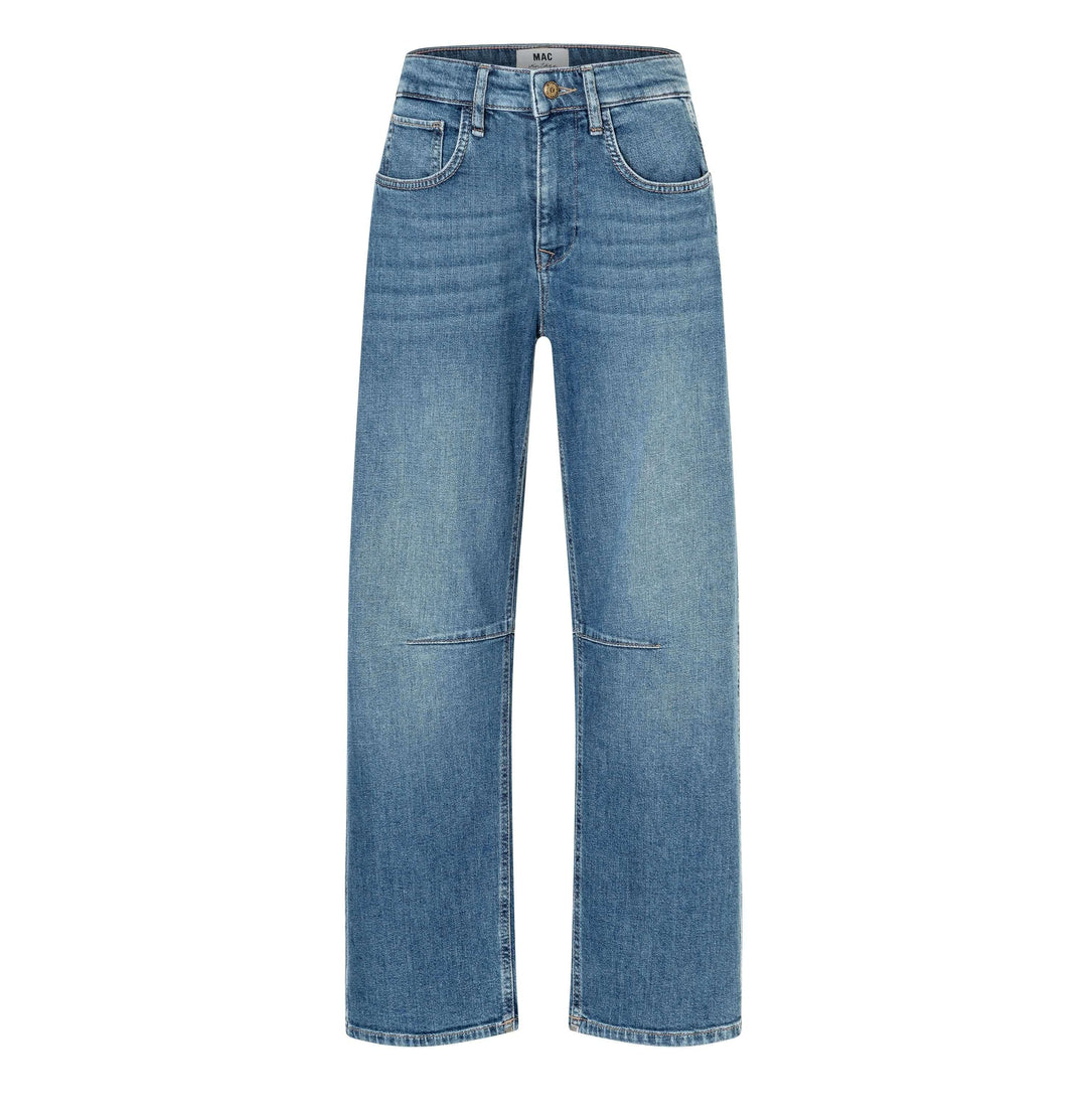 Jeans décontracté OHIO, coupe droite moderne avec surpiqûres discrètes, taille régulière, parfaits pour un look quotidien élégant.