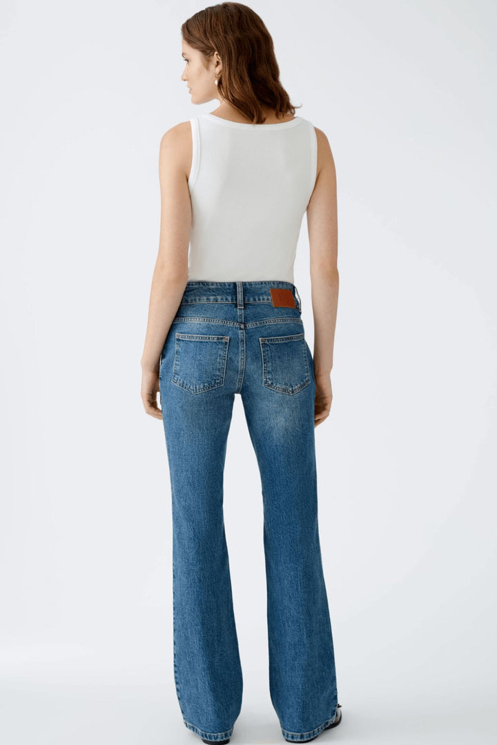 Jeans taille mi-haute