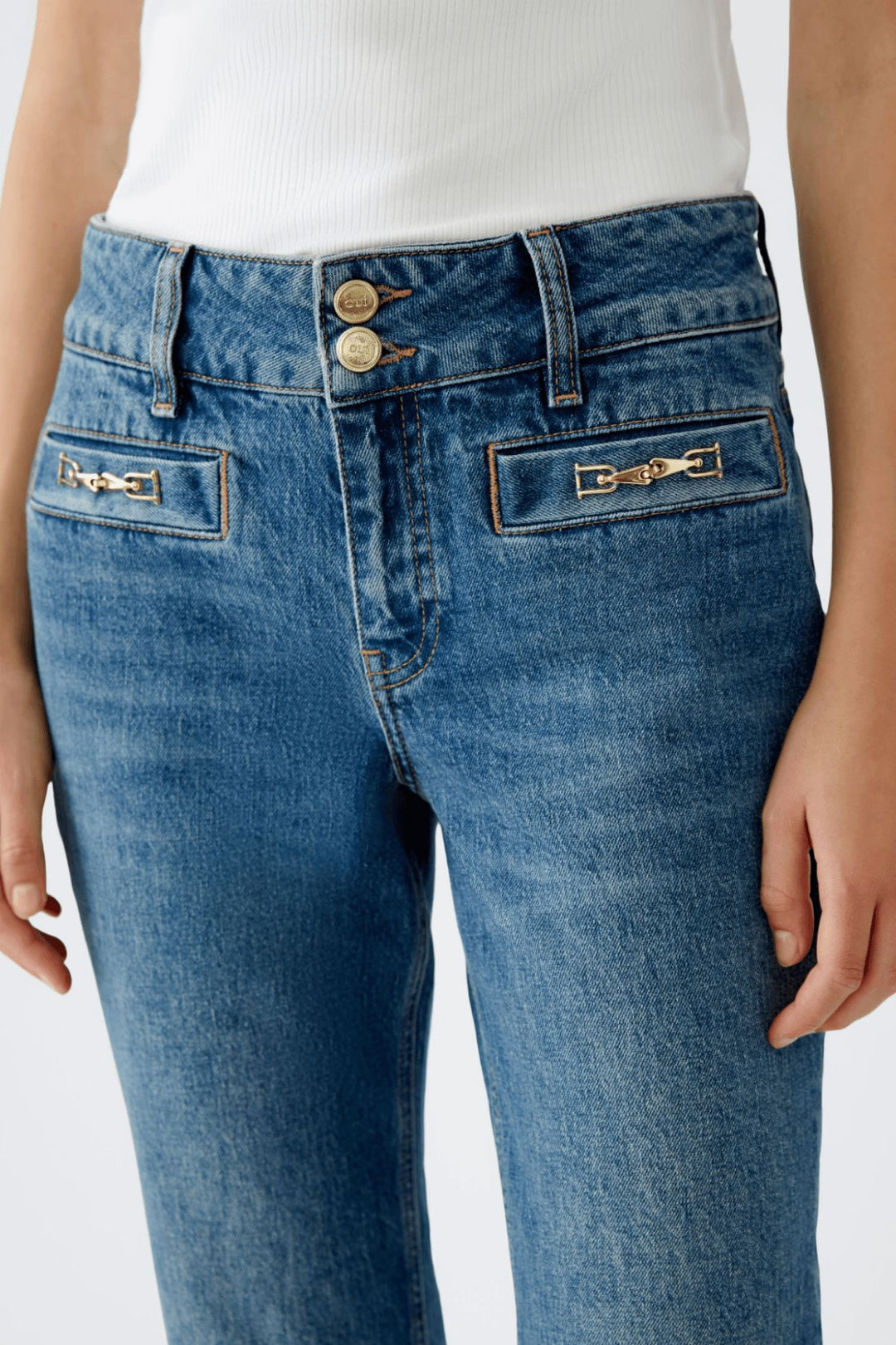 Jeans taille mi-haute