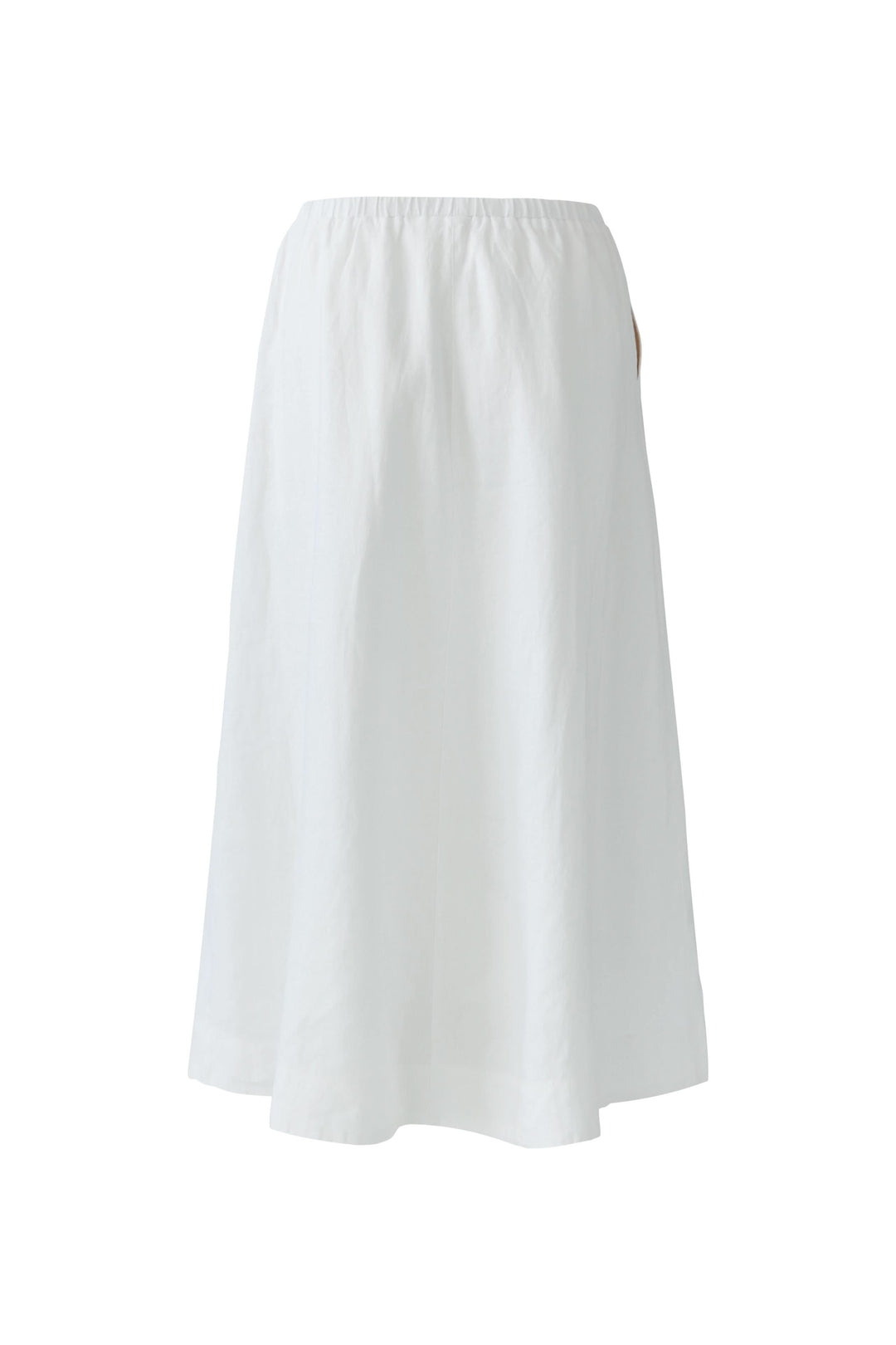 Jupe midi fluide avec coupe élégante, taille élastique et poches latérales, idéale pour un style quotidien féminin et confortable.