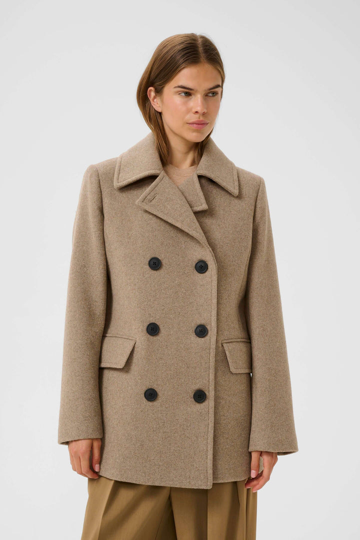 Perry double-breasted wool coat