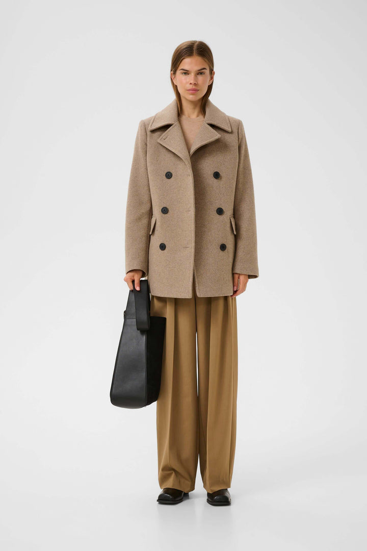 Perry double-breasted wool coat
