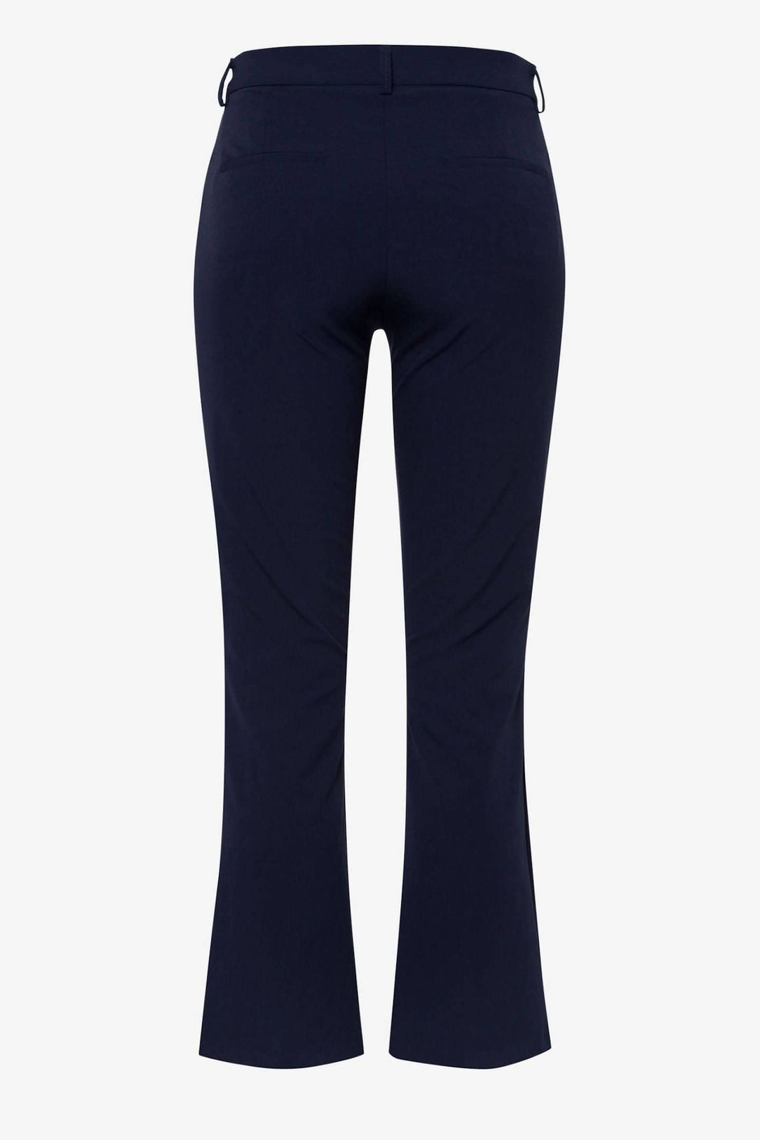 Vue arrière du pantalon Shakira Bootcut, moderne et élégant avec coupe slim et poches latérales.