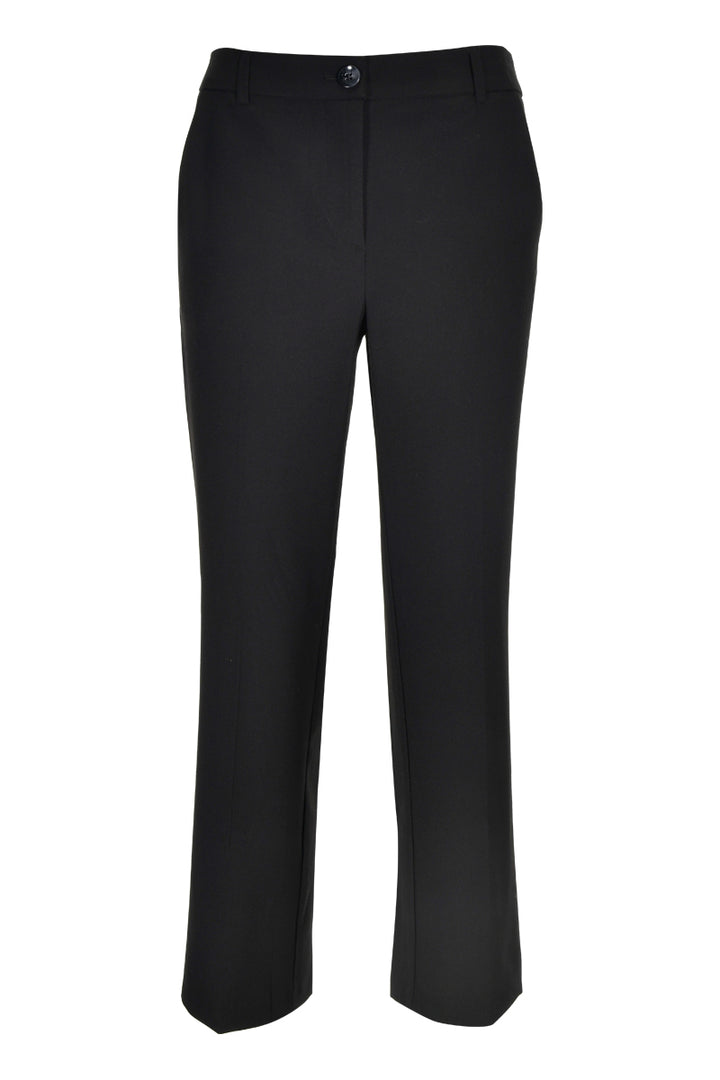 Pantalon coupe droite élégant et structuré, idéal pour le bureau et le quotidien, avec fermeture à glissière et bouton.