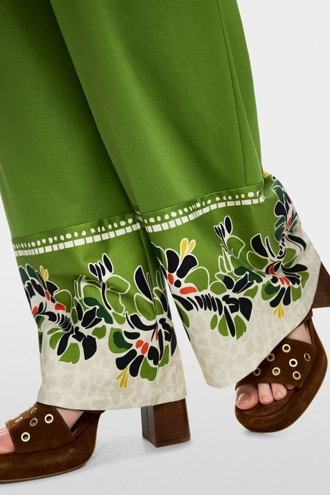 Pantalon à enfilé à fleurs d&