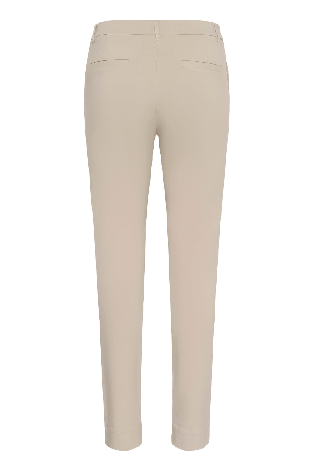 Arrière du pantalon habillé Hazel beige, coupe ajustée élégante, essentiel polyvalent pour un style professionnel ou formel.