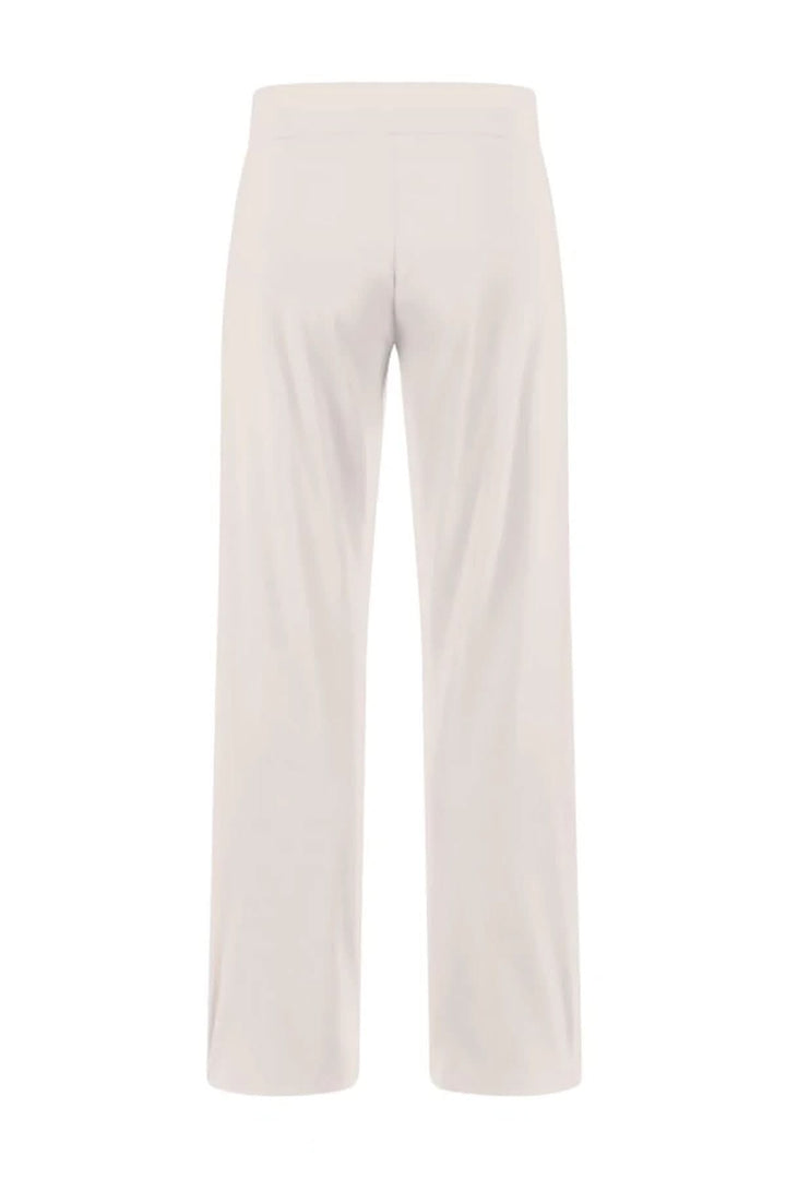 Vue arrière du Pantalon habillé droit Candice avec coupe droite et taille élastique pour un confort optimal.