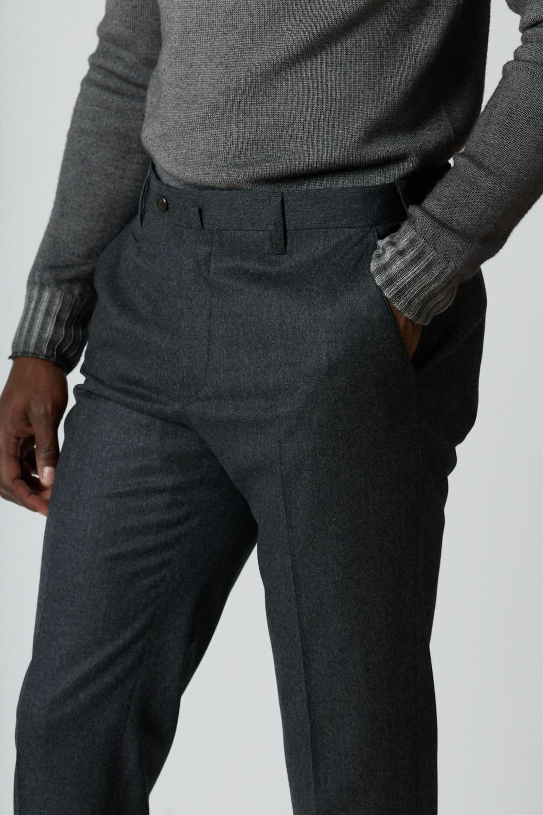 Pantalon habillé en laine vierge