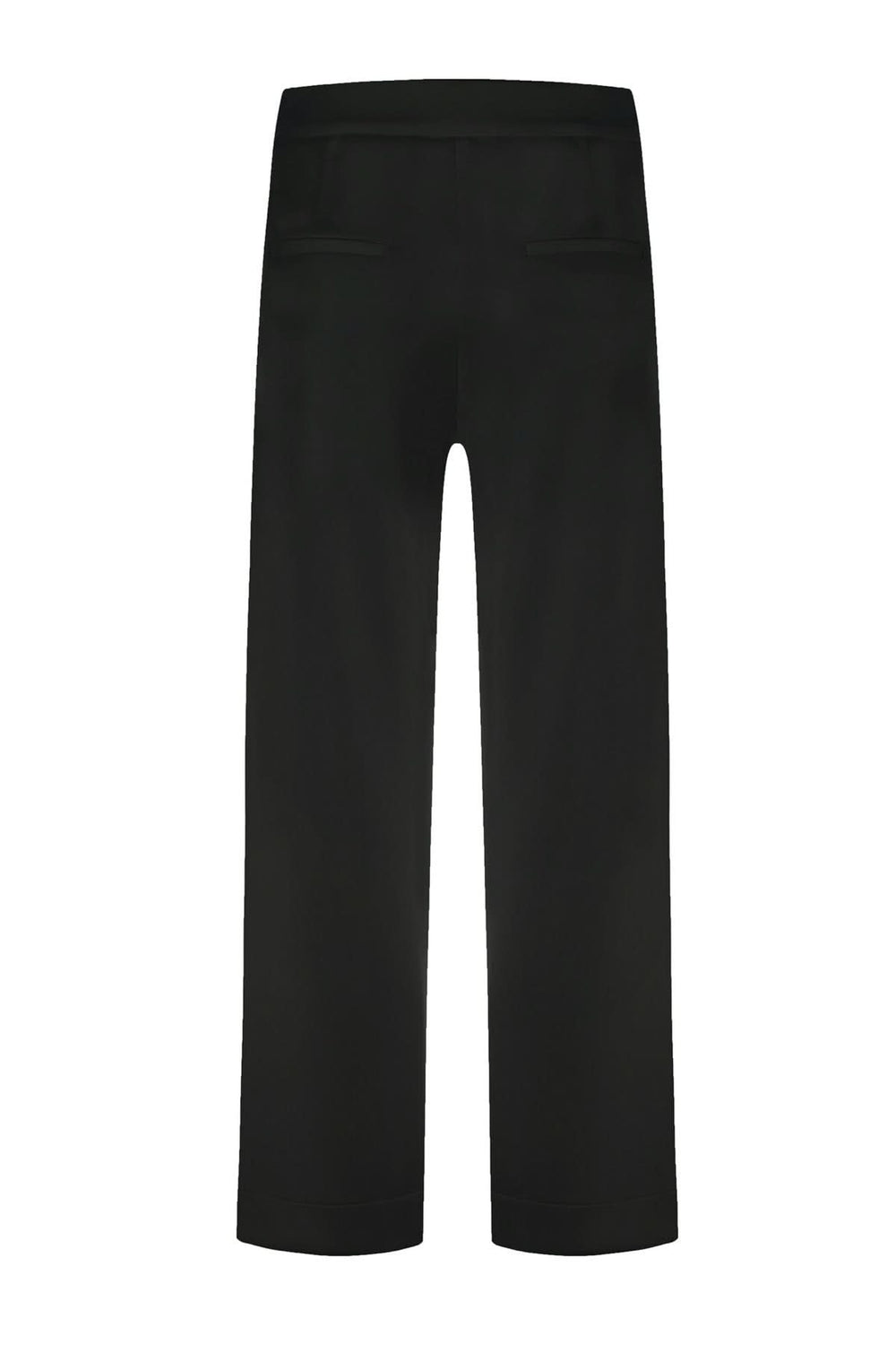 Pantalon à la cheville Arina en néoprène doux, coupe large au bas, taille haute et moderne.