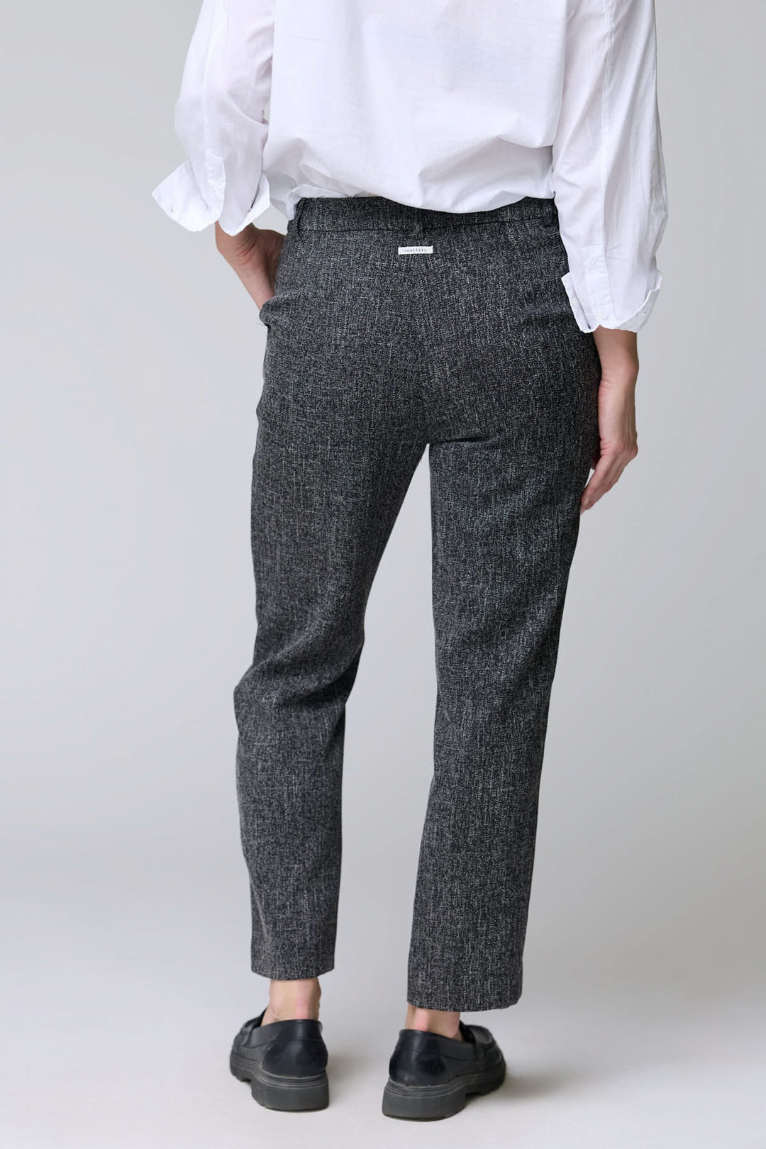 Pantalon à motif texturé