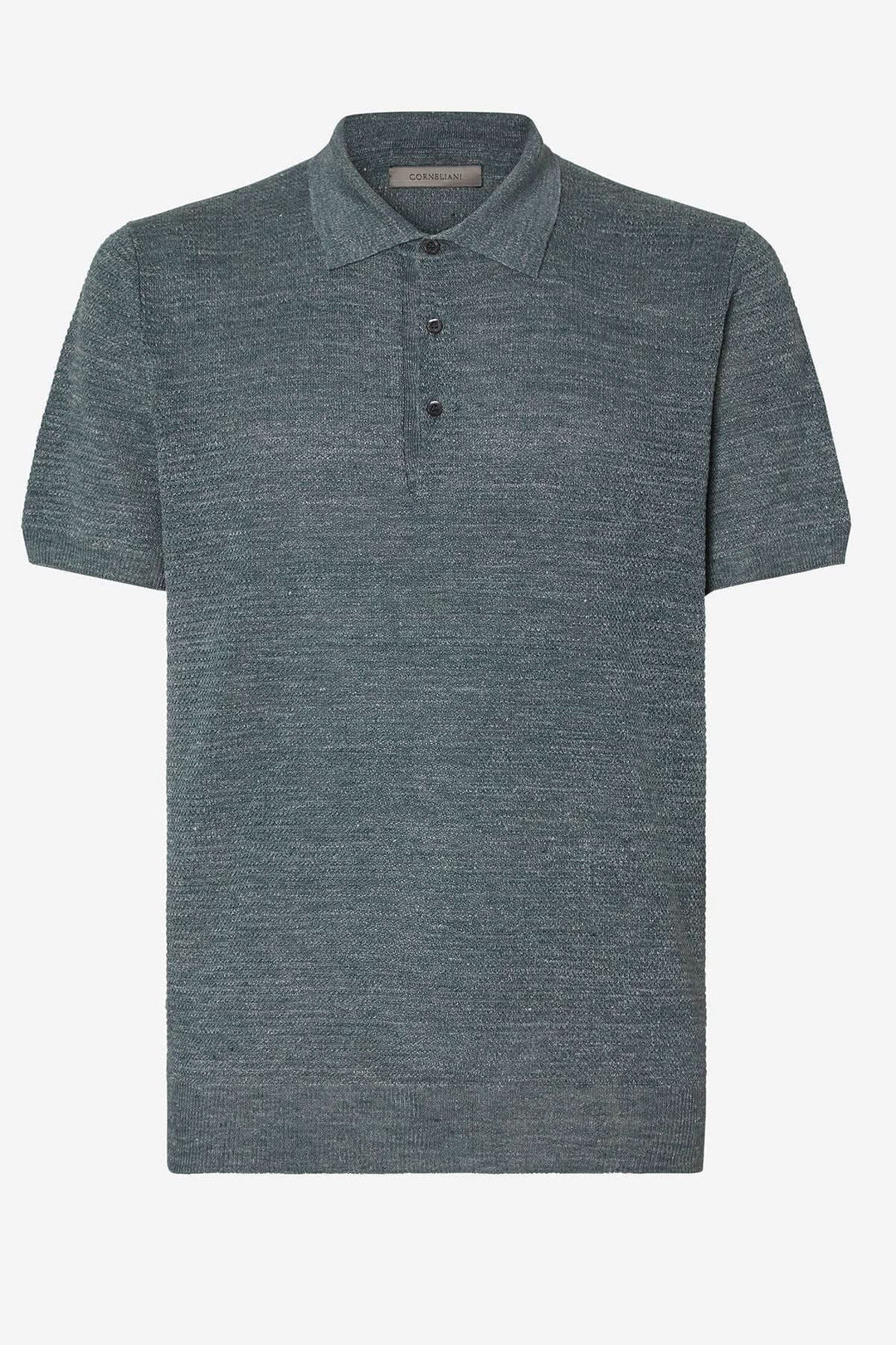 Polo à manches courtes en lin et soie, confort et respirabilité, adapté pour l&