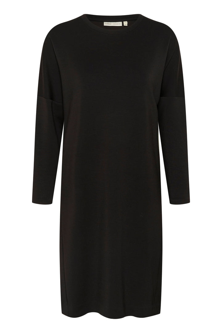 Robe Annie à manches longues, silhouette fluide et minimaliste, idéale pour un look décontracté et sophistiqué.