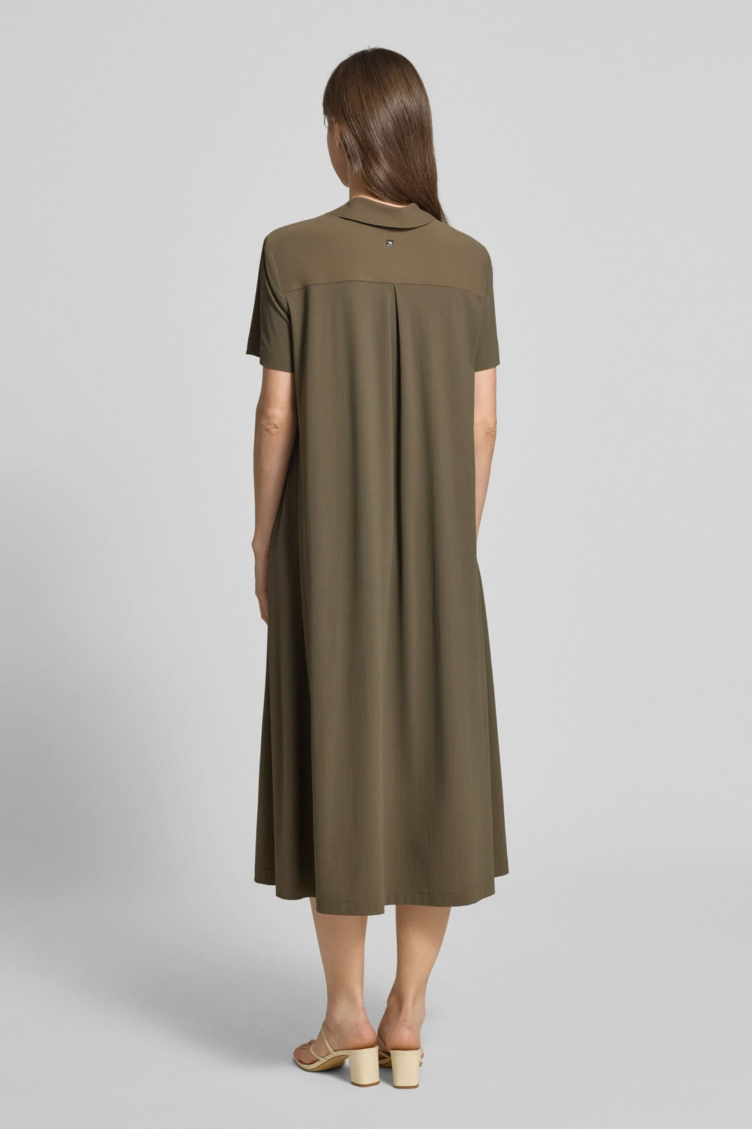 Robe Josephina midi fluide col ouvert