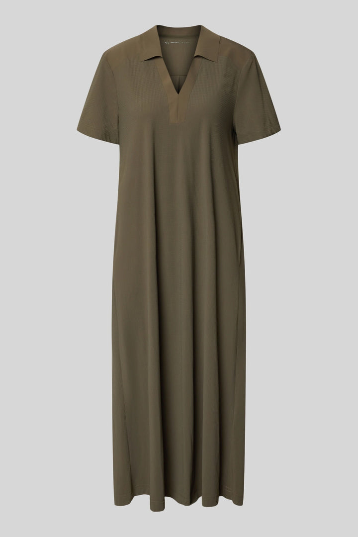 Robe Josephina midi fluide col ouvert