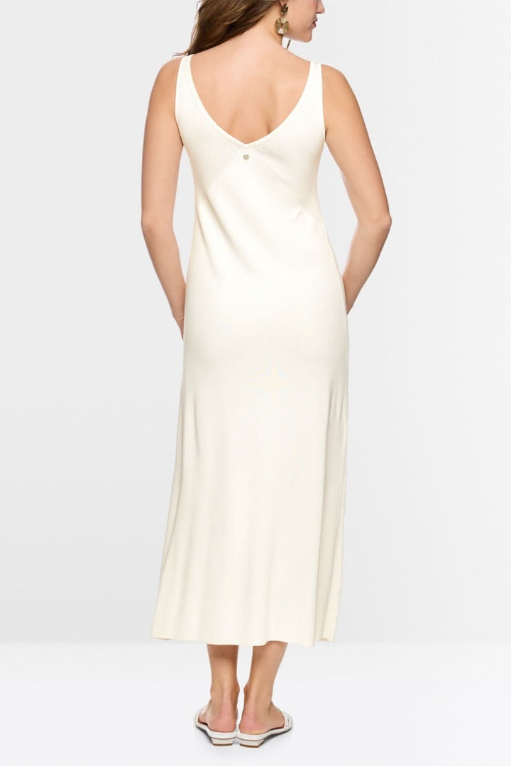 Flowy midi dress with a V-neck