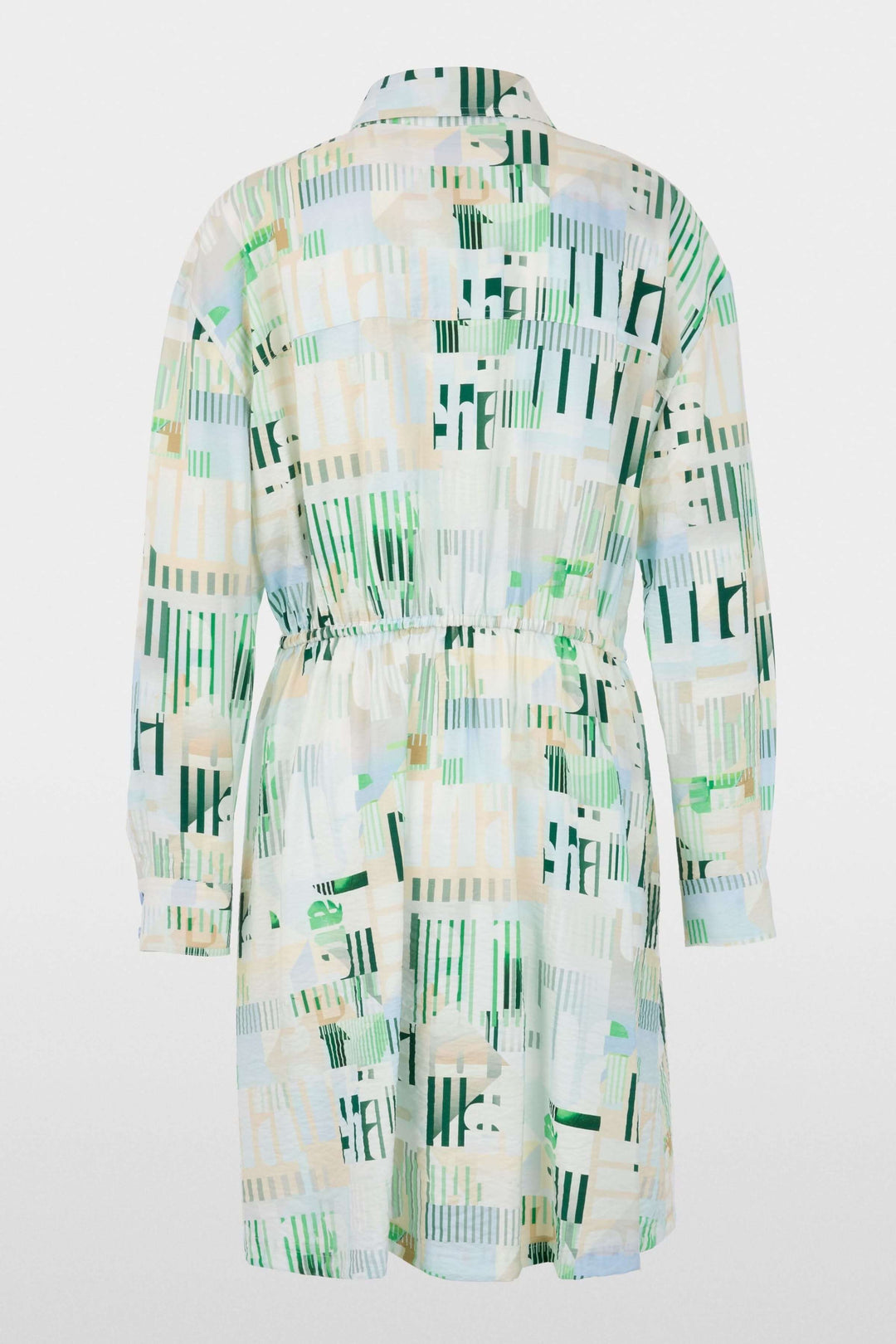 Robe mini sportive « Rethink Together » avec imprimé graphique moderne, col classique, et cordon ajustable pour un look polyvalent et confortable.