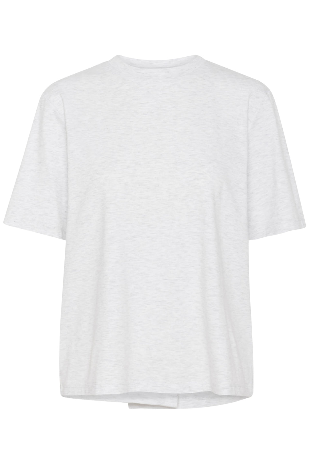 Back view of the Amilla T-shirt, featuring a loose fit and classic round neck in a soft, stretchy fabric.