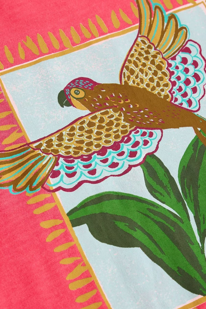 Gina T-shirt with bird print