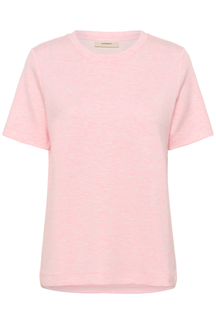 T-shirt Vincent coupe droite en rose, essentiel minimaliste pour un confort optimal. Encolure ronde avec manches courtes et finitions soignées.