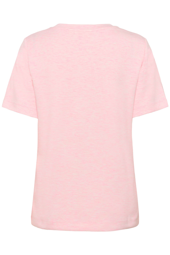 T-shirt Vincent rose, coupe droite minimaliste, manches courtes, encolure ronde classique pour un confort quotidien.