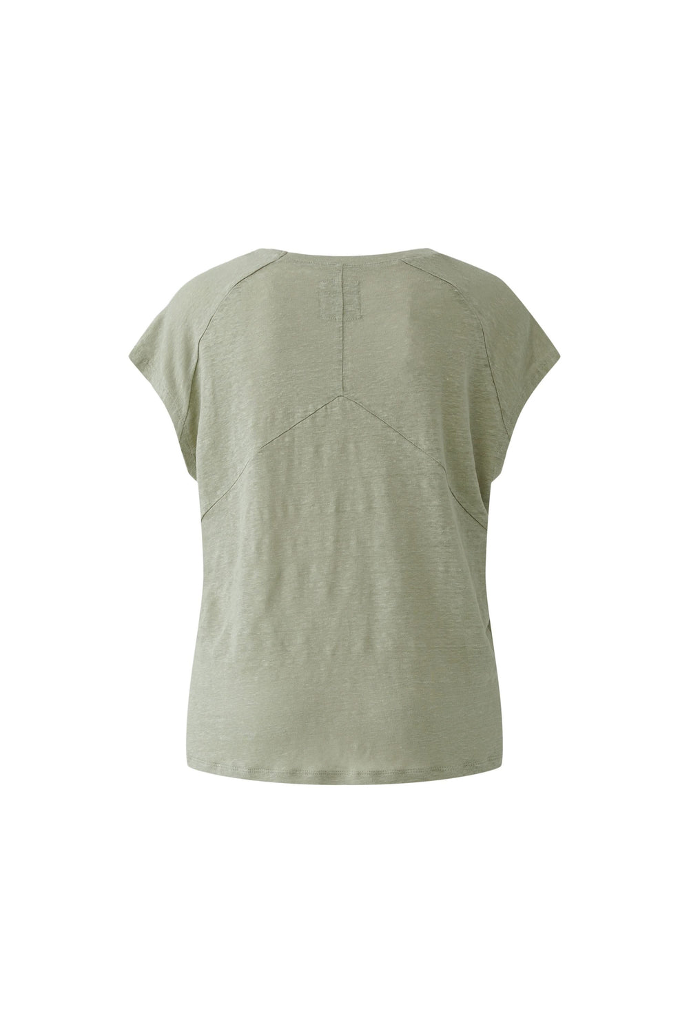 T-shirt fluide à manches courtes en tissu léger et respirant, idéal pour un style moderne et décontracté.