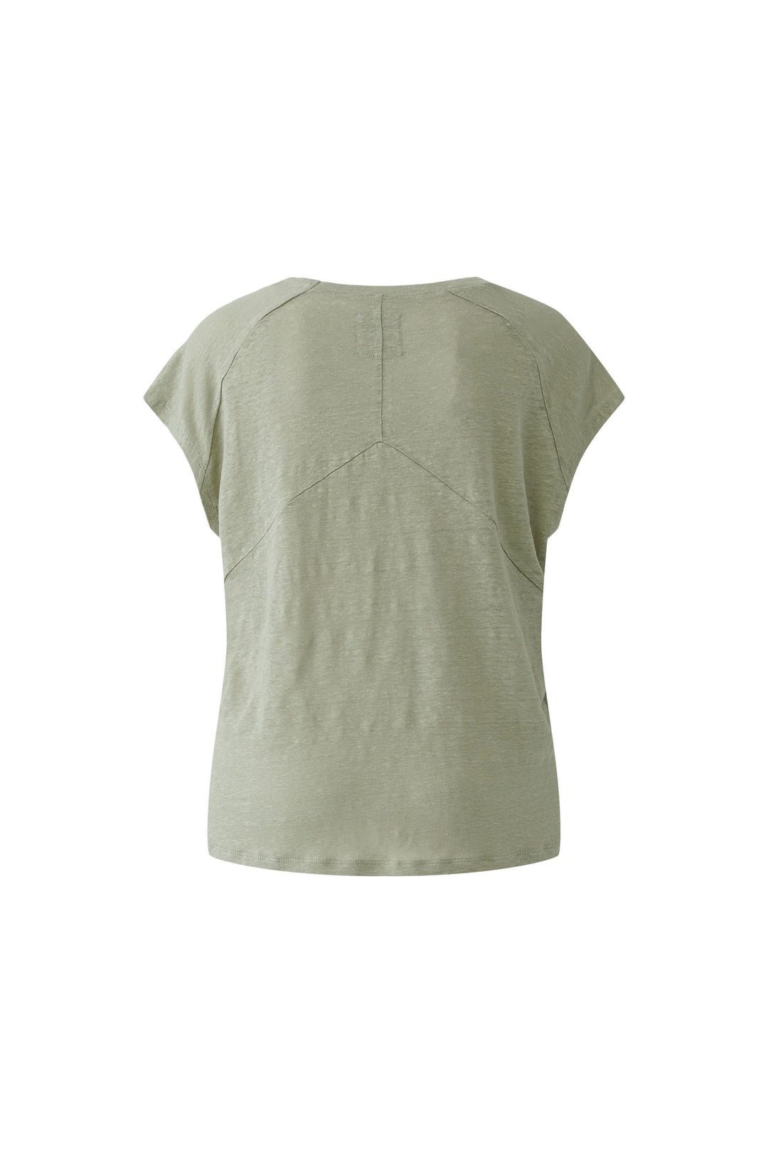 T-shirt fluide à manches courtes en tissu léger et respirant, idéal pour un style moderne et décontracté.